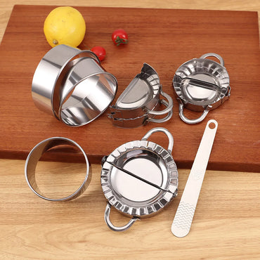 Stainless Steel Dumpling Maker Set Three-Size Manual Press
