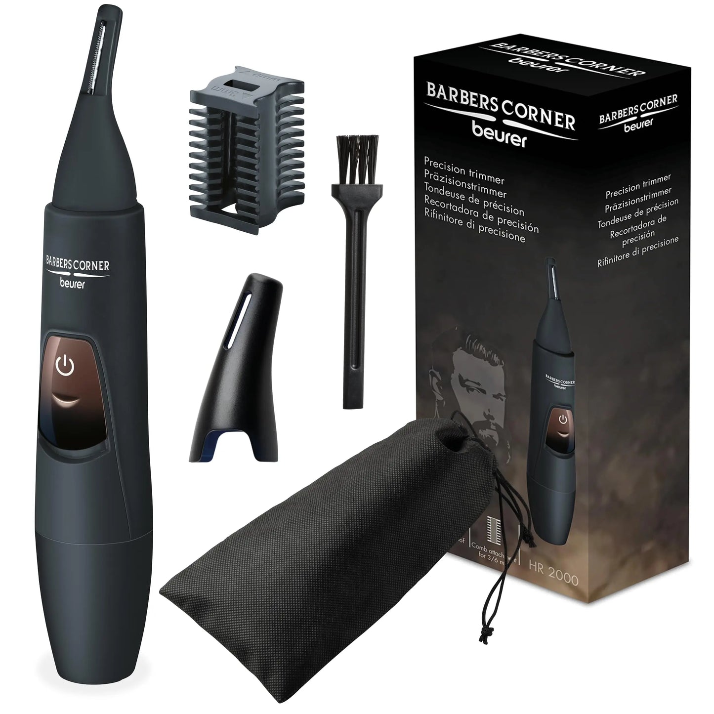 Beurer HR 2000 Precision Hair Trimmer with Adjustable Comb Attachments