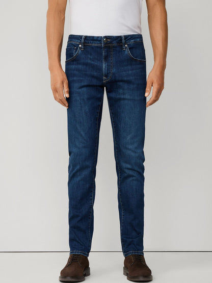 Hackett Men's Slim Fit Blue Powerflex Vintage Wash Denim Jeans
