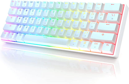HK GAMING GK61 Compact 61-Key RGB Mechanical Gaming Keyboard for PC/Mac