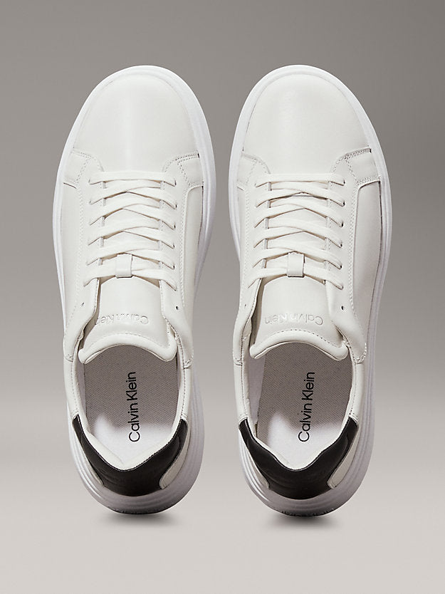 Men's Premium Leather Trainers: Ultimate Comfort, Stylish Design, Durable Rubber Sole