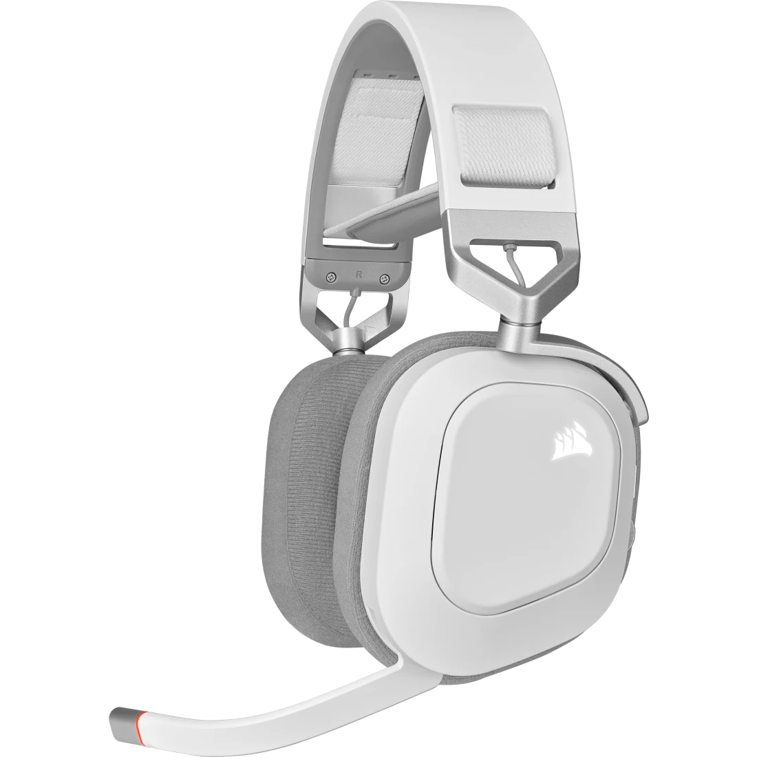 Corsair HS80 RGB Wireless Premium Gaming Headset with Spatial Audio - White
