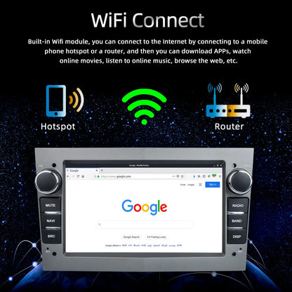 7\" CarPlay Android Auto 2DIN Touchscreen Stereo for Opel