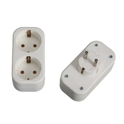 YAWEITAI YW-7382 2-Outlet Schuko Wall Socket with Earthing