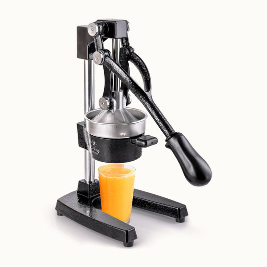 Heavy-Duty Cast Iron Manual Juice Press with Large Bowl