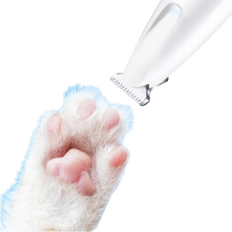Battery Powered Pet Grooming Clipper Wide Cutter Head Plastic Hair Remover for Cats Dogs