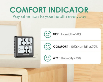 Hoyiours HP02 Digital Hygrometer Thermometer Indoor Room Monitor