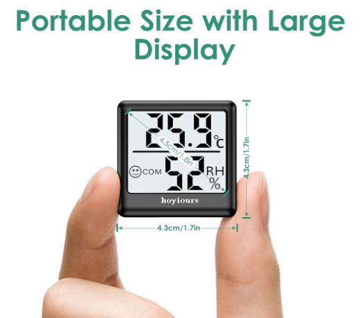 Hoyiours HP02 Digital Hygrometer Thermometer Indoor Room Monitor