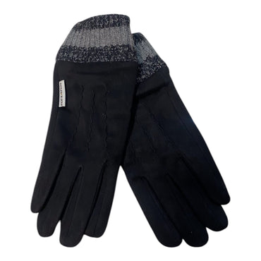 Luxury Men's Touchscreen Winter Gloves with Knitted Cuffs and Anti-Slip Palm