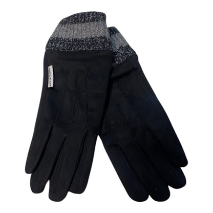 Luxury Men's Touchscreen Winter Gloves with Knitted Cuffs and Anti-Slip Palm