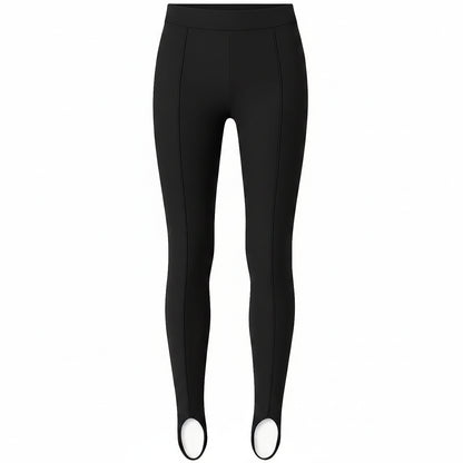 LUKAVA Women's Stirrup Leggings XS-S-M Black