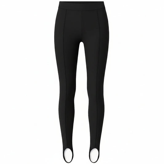 LUKAVA Women's Stirrup Leggings XS-S-M Black