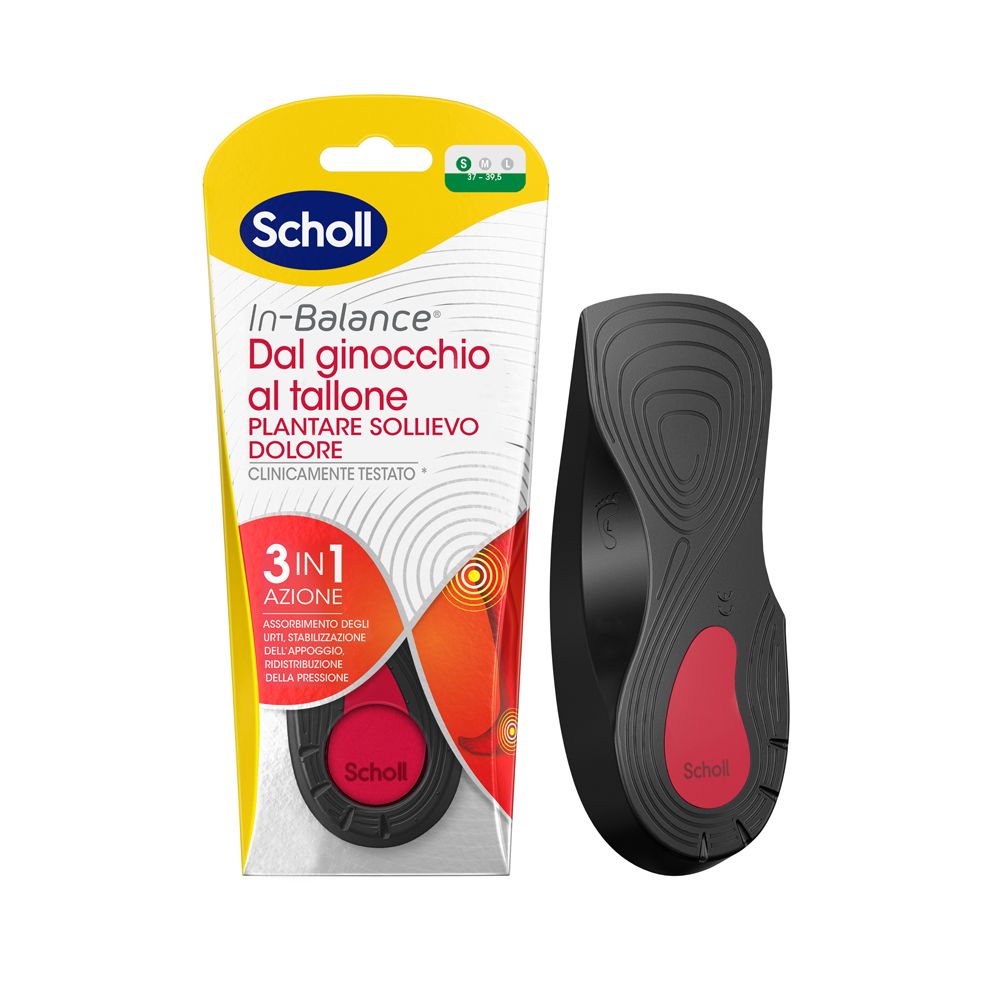Scholl In-Balance Everyday Orthotic Insoles for Knee and Heel Pain Relief