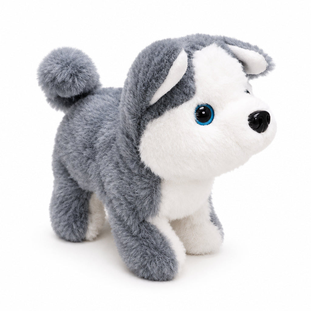 Interactive Walking and Barking Plush Dog Toy
