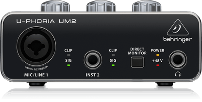 Behringer UM2 U-PHORIA 2x2 USB Audio Interface
