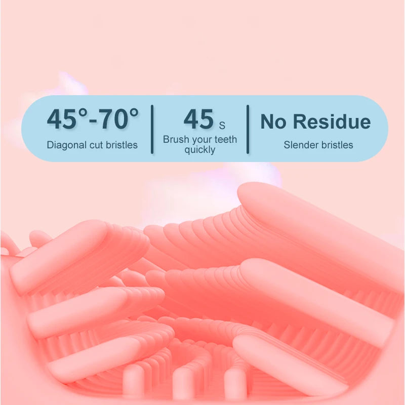 Kids Waterproof U-Shaped Sonic Electric Toothbrush with 360° Whitening