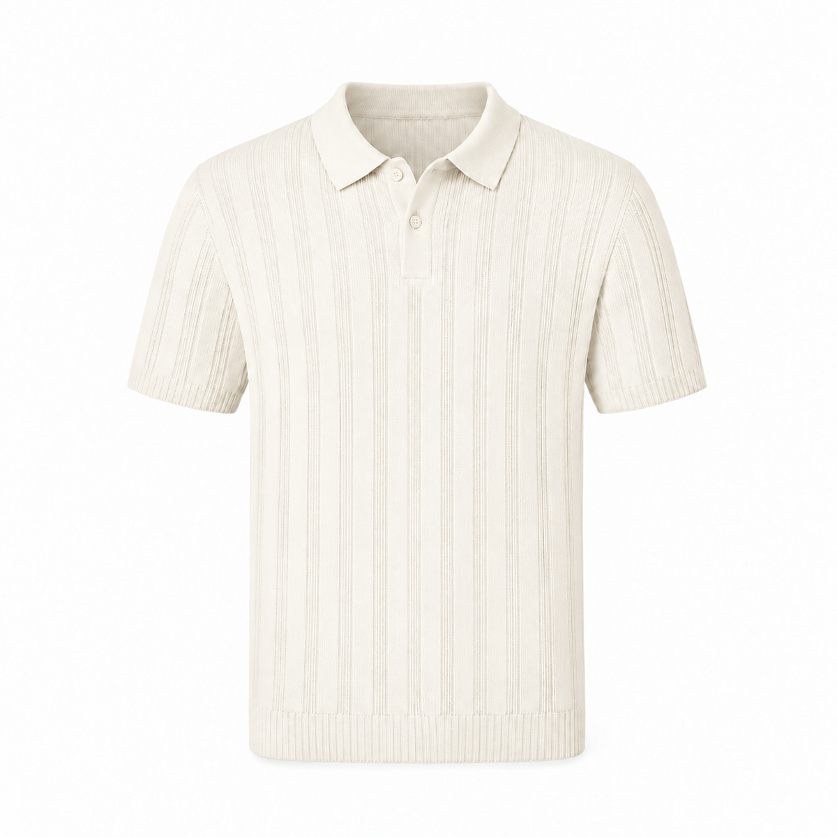 LIVERGY Men's Knitted Polo Shirt