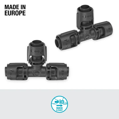 GARDENA 13201-26 13 mm Micro-Drip-System T-Joint 2-Pack