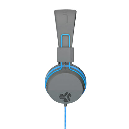 JBuddies Studio On-Ear Kids Wired Headphones Graphite Blue Volume Safe - Gomix Brands Outlet