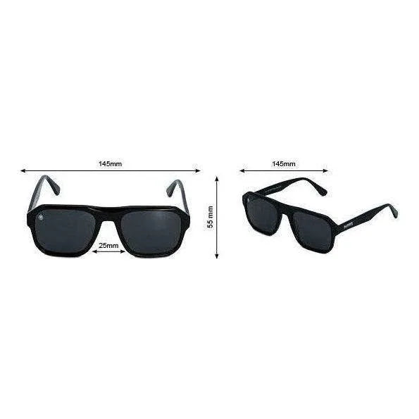 Joph Phillys BLK Black Sunglasses: Stylish UV400 Protection for Everyday Wear - Gomix Brands Outlet