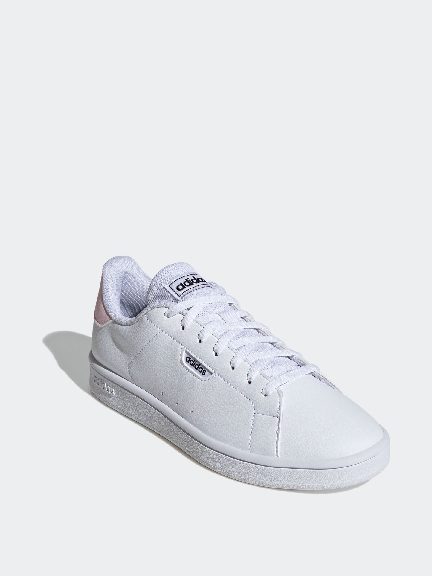 adidas White Urban Courts Retro-Inspired Lightweight Breathable Comfort Sneakers
