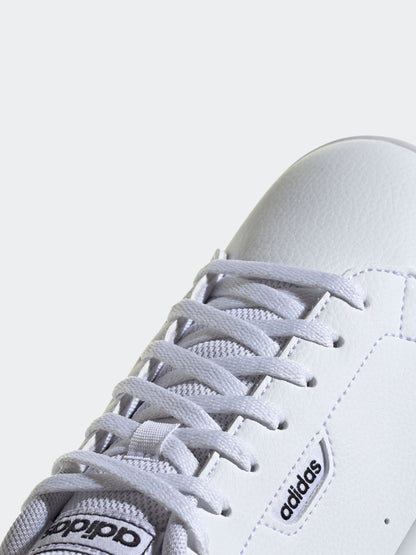 adidas White Urban Courts Retro-Inspired Lightweight Breathable Comfort Sneakers