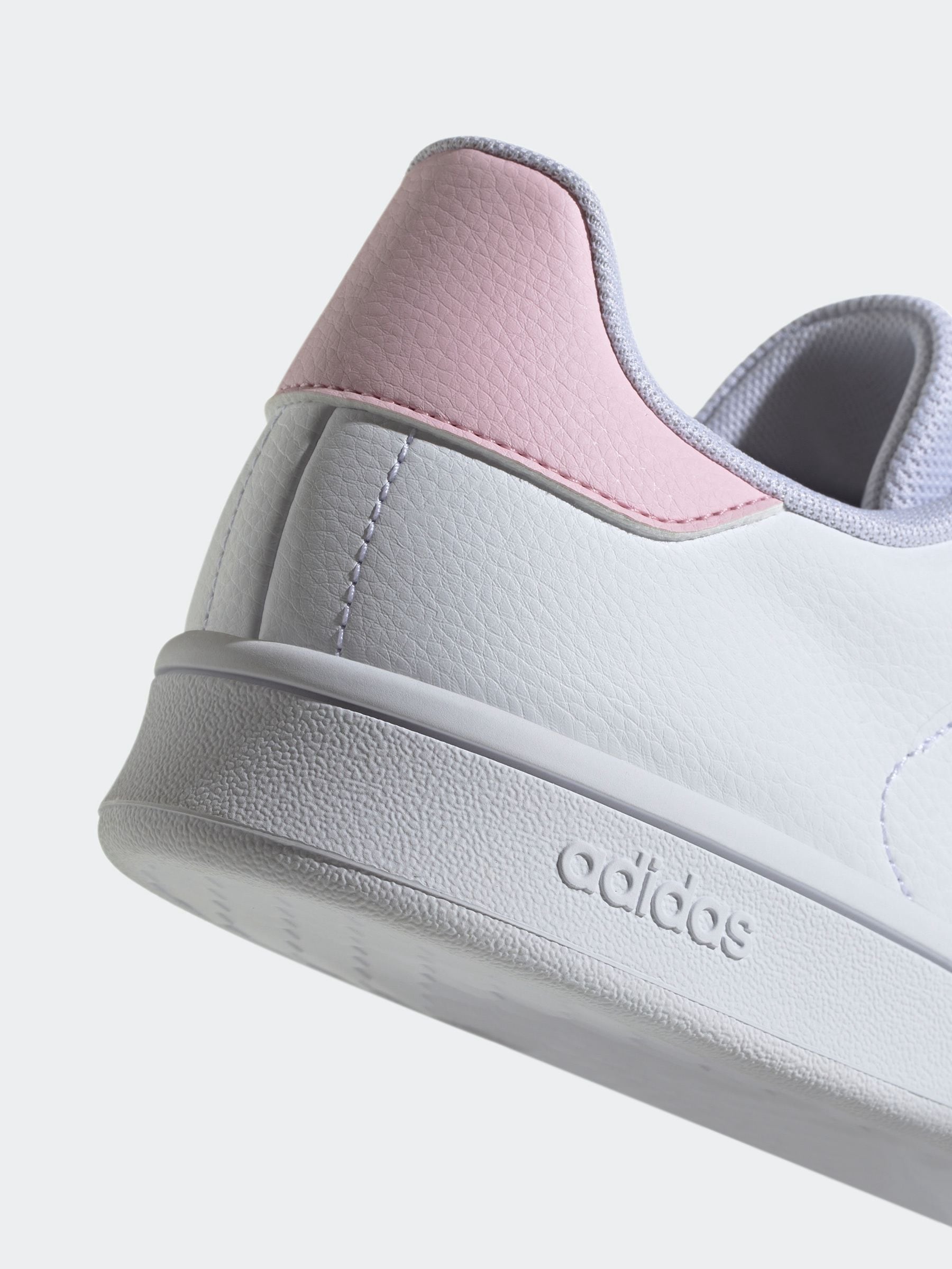 adidas White Urban Courts Retro-Inspired Lightweight Breathable Comfort Sneakers