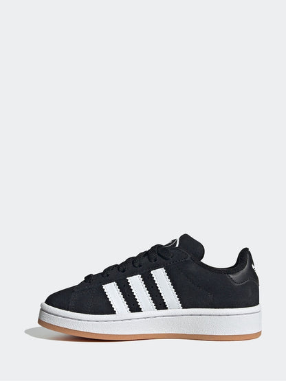 Kids' adidas Originals Black Campus 00s Suede Elastic Lace Trainers