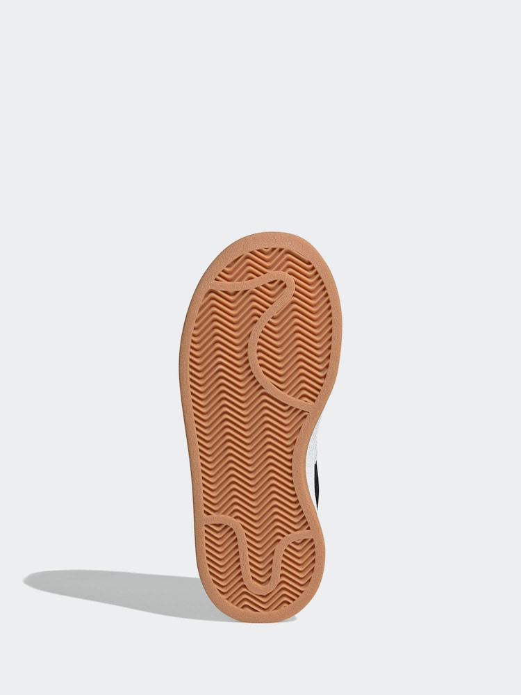 Kids' adidas Originals Black Campus 00s Suede Elastic Lace Trainers