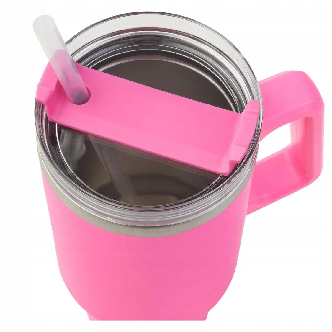 Travel Mug BLK Thermal Mug with Straw Pink 1200 ml