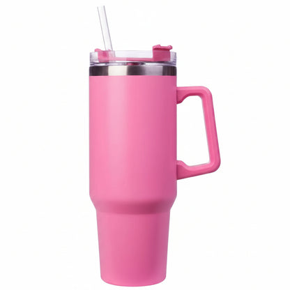 Travel Mug BLK Thermal Mug with Straw Pink 1200 ml