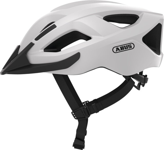 ABUS Aduro 2.1 White Road Cycling Helmet Size L Ventilated