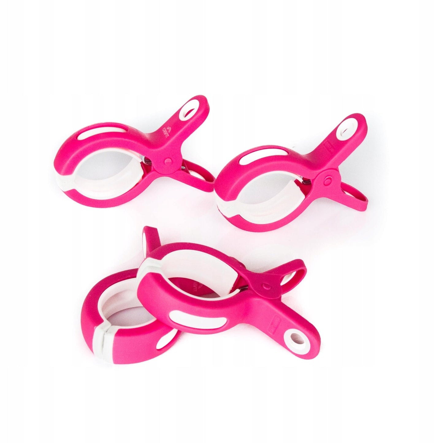 Crivit Beach Towel Clips XXL 4-Pack White Pink