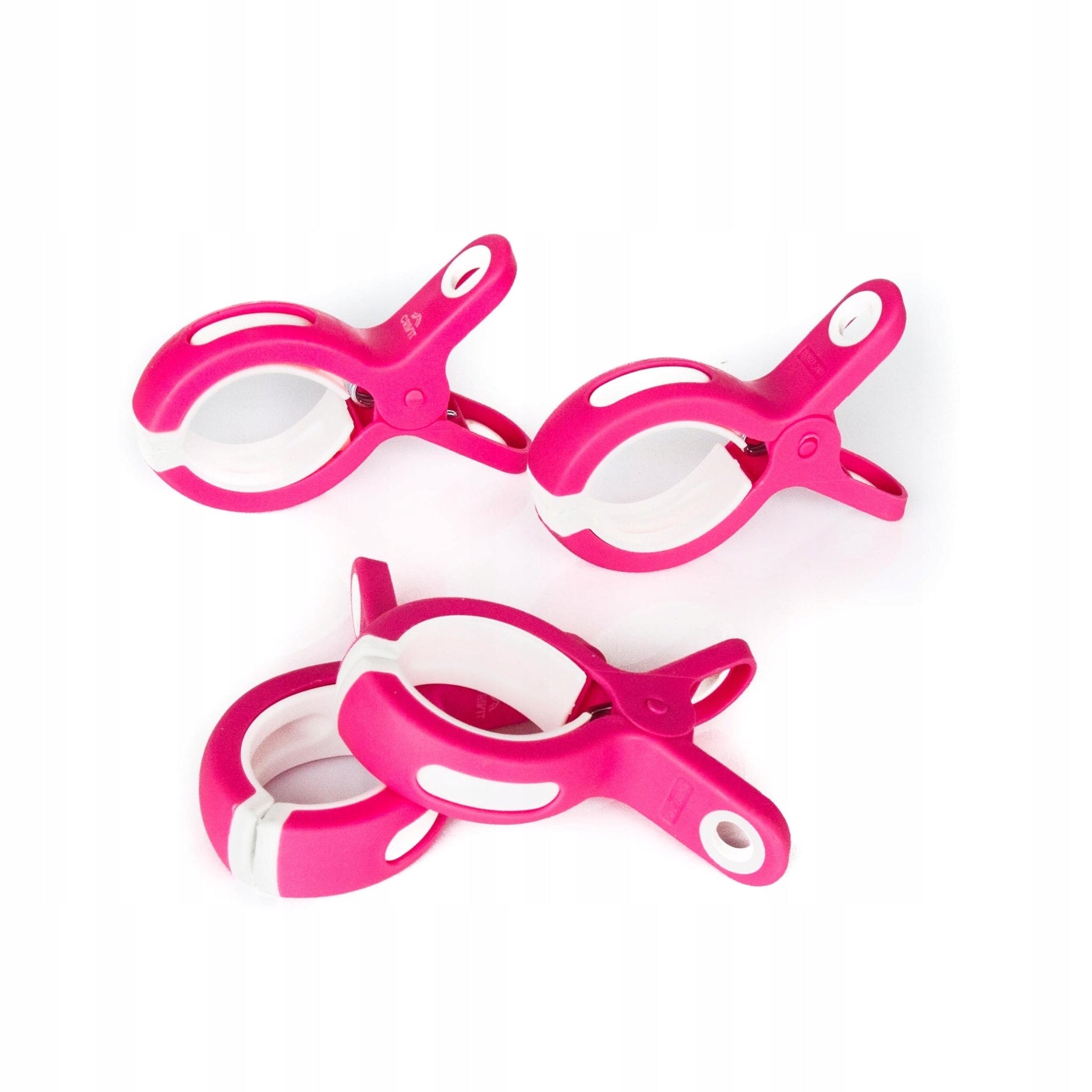 Crivit Beach Towel Clips XXL 4-Pack White Pink
