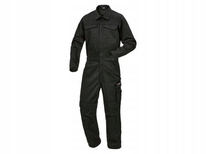 Parkside Men's Black Durable Work Overalls with Multi-Pockets, Size M/48