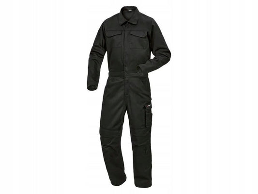 Parkside Men's Black Durable Work Overalls with Multi-Pockets, Size M/48