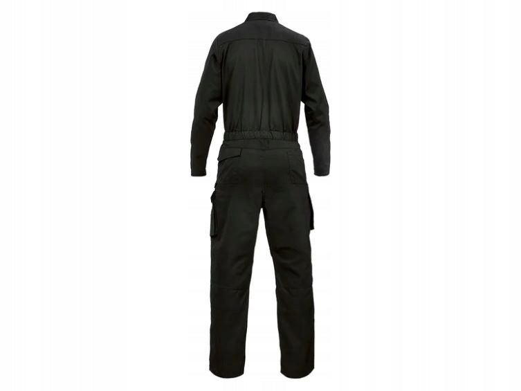 Parkside Men's Black Durable Work Overalls with Multi-Pockets, Size M/48