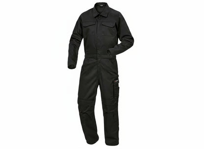 Parkside Men's Black Durable Work Overalls with Multi-Pockets, Size M/48