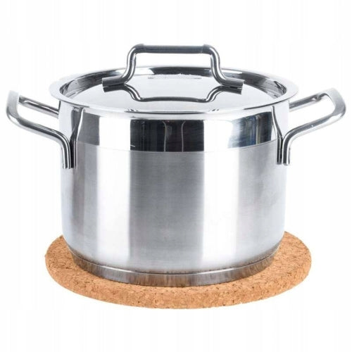 Livarno Home Cork Trivet Hot Pot 19 cm Set of 3 Natural Brown