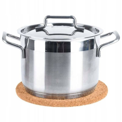 Livarno Home Cork Trivet Hot Pot 19 cm Set of 3 Natural Brown