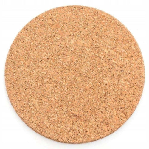 Livarno Home Cork Trivet Hot Pot 19 cm Set of 3 Natural Brown