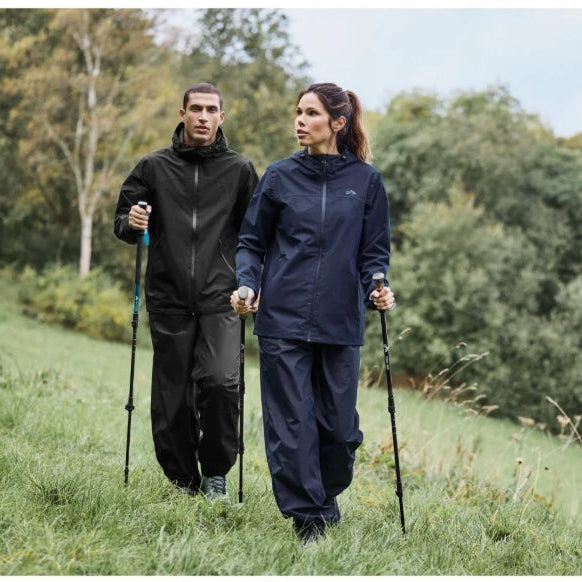 Men's All-Weather Jacket Windproof Waterproof Black L
