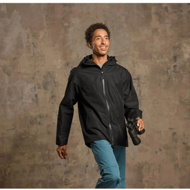 Men's All-Weather Jacket Windproof Waterproof Black L