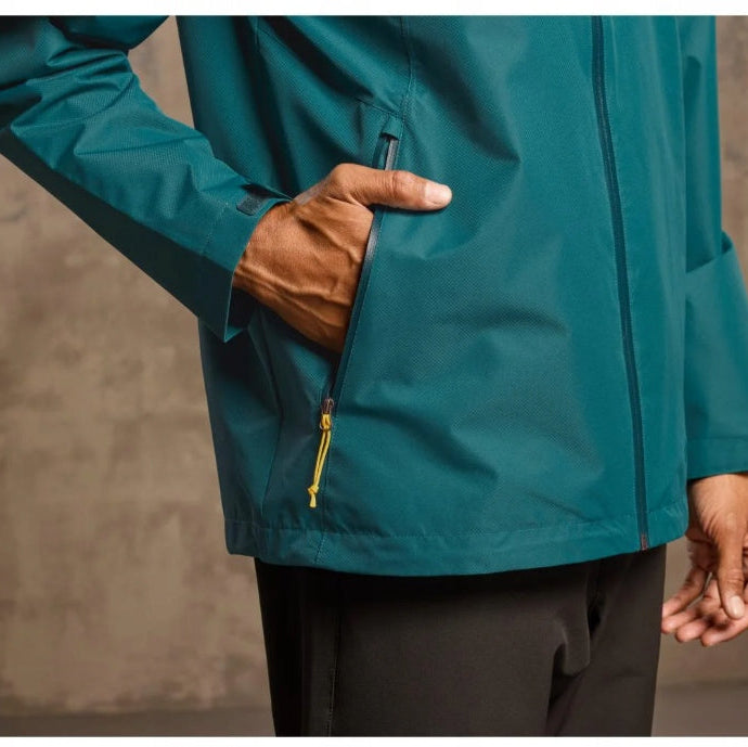 Crivit Men's All-Weather Waterproof Jacket Green L
