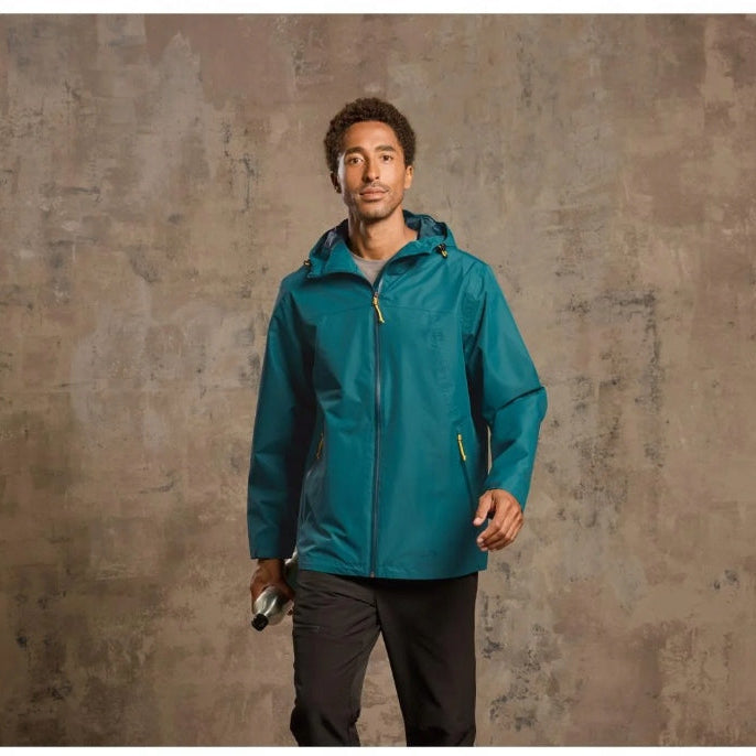 Crivit Men's All-Weather Waterproof Jacket Green L