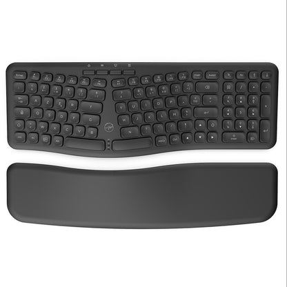 Mobility Lab Ergonomic Wireless Keyboard, Concave Keys, Magnetic Palm Rest