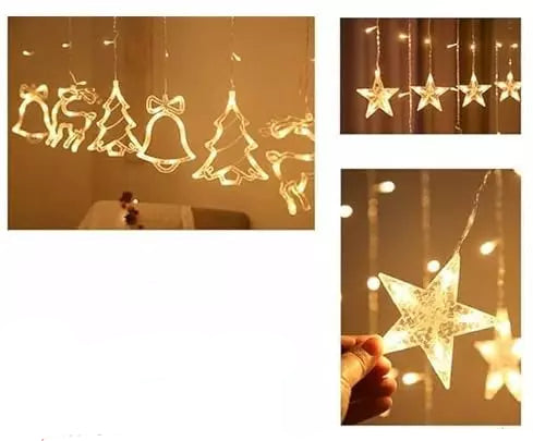 NSCC 5 W LED Curtain String Lights Warm White