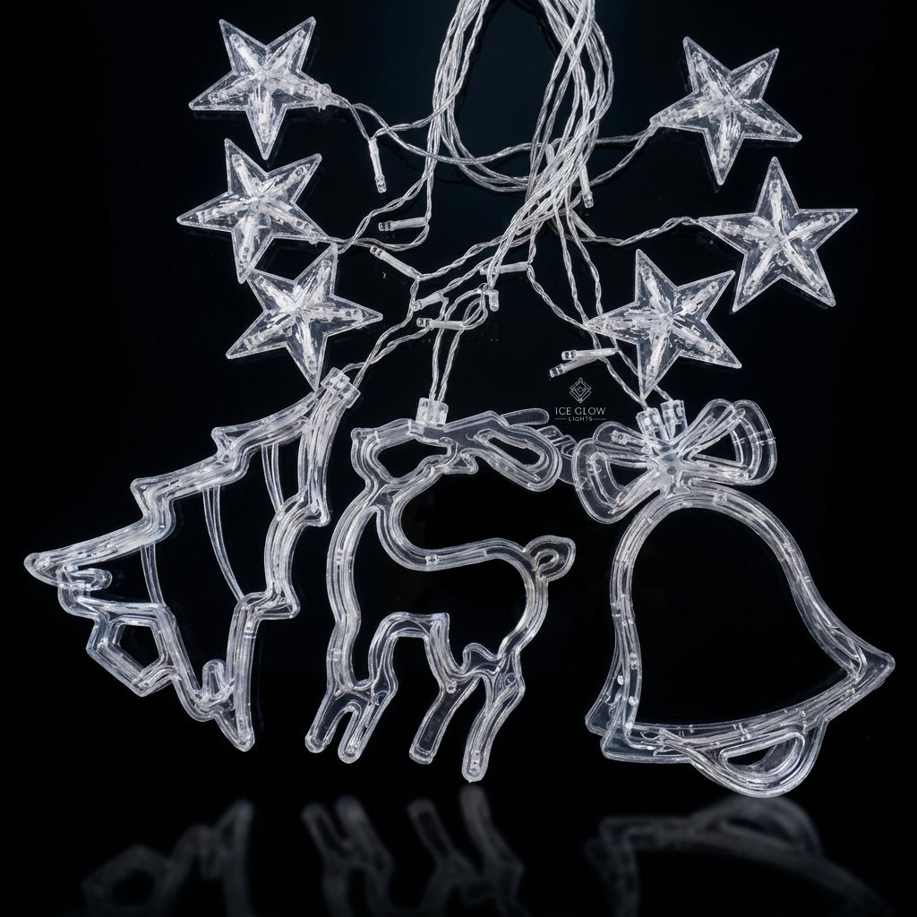 NSCC 5 W LED Curtain String Lights Warm White