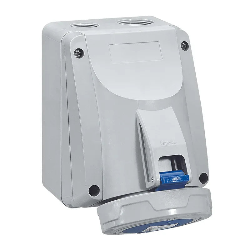 Legrand P17 Surface Mounting Socket, IP66/67, 200-250V, 16A, 2P+E Grey - Gomix Brands Outlet