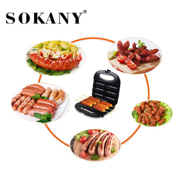 SOKANY SK-110 Corn Dog Maker Non-Stick Plate Thermostat Control
